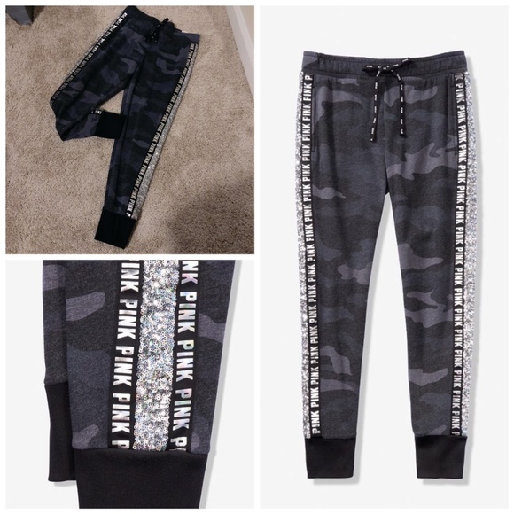 SOLD ON MERC: VS PINK Camo Bling Sequin Set - Picture 6 of 7